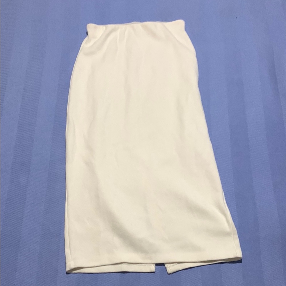 OAK + FORT Elegant White Pencil Skirt
